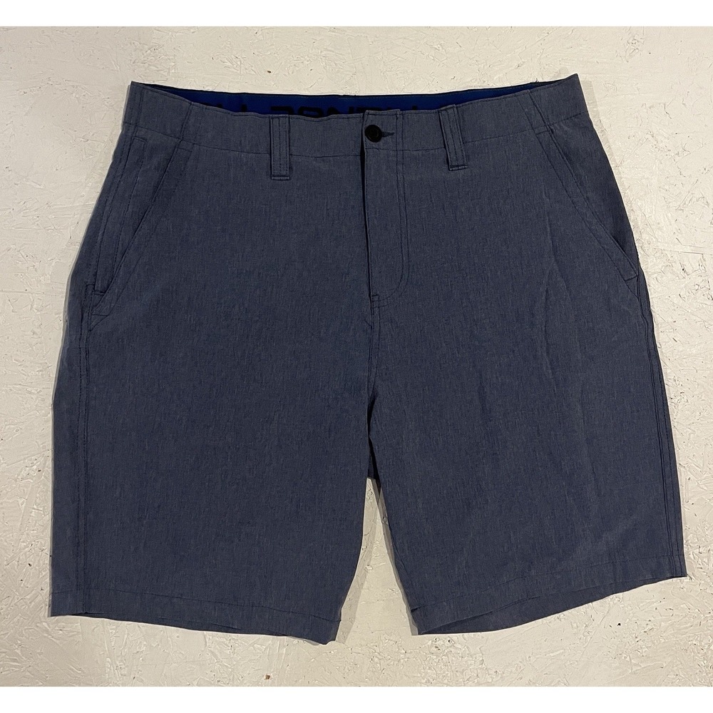 DENALI Men's Stretch Waist Flat Front Shorts Blue Size 36 Polyester Hiking‎